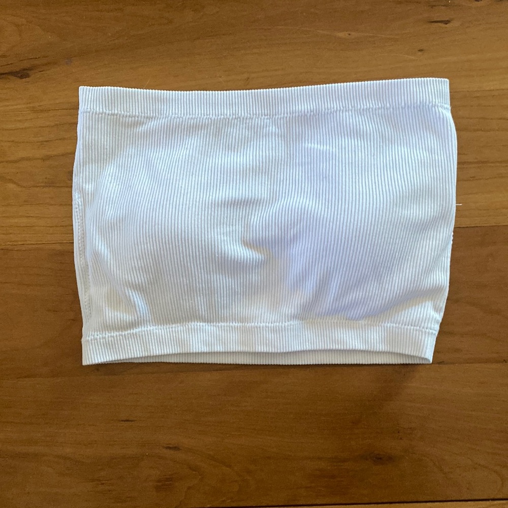 White bandeau with cups size S